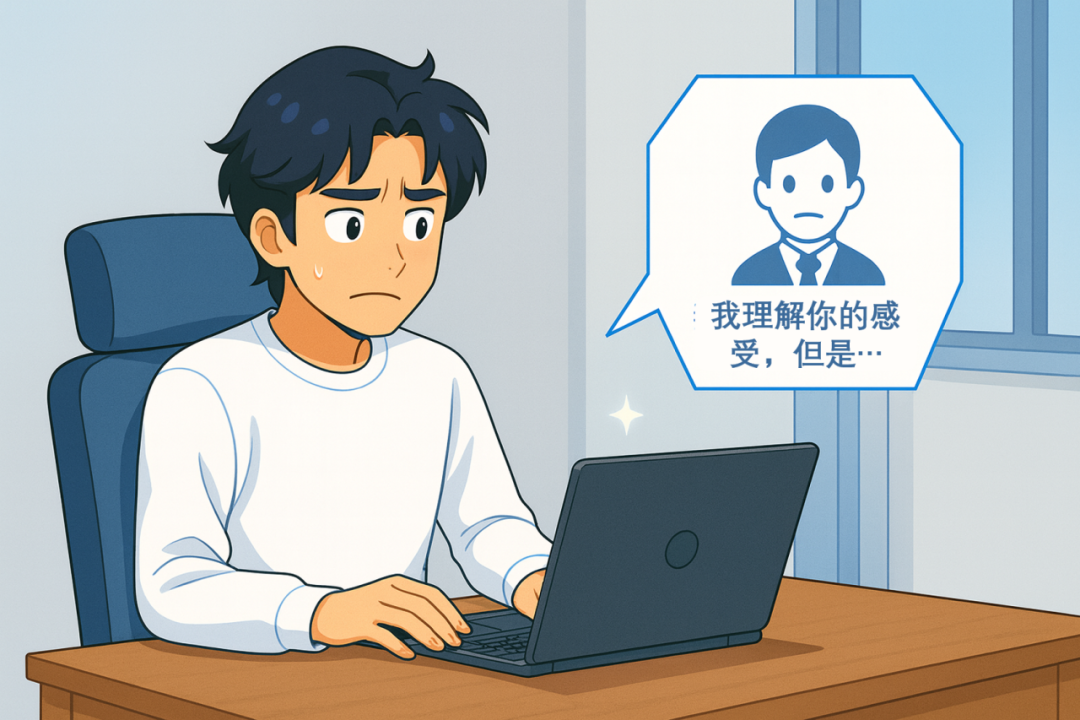 对话呆板，无法共情，只能机械回应：“我理解您的感受，但是…”