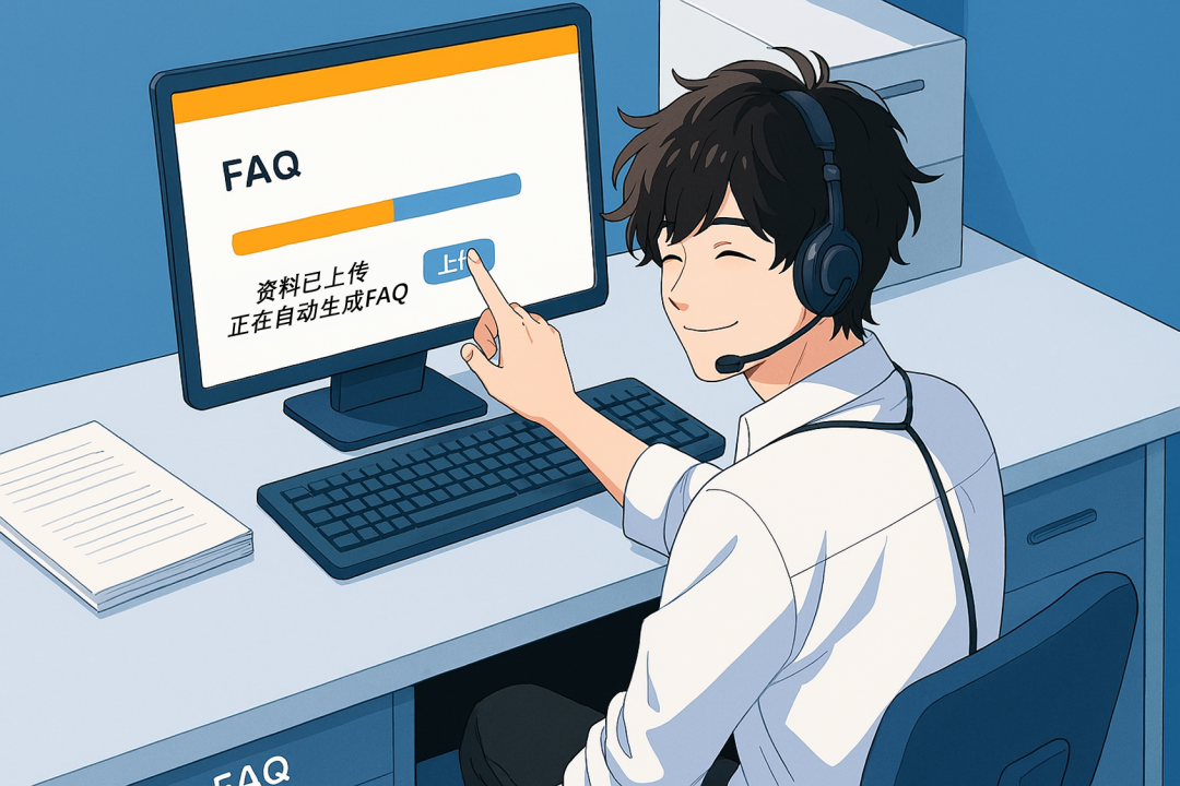AI自动识别整理企业知识，自动生成FAQ