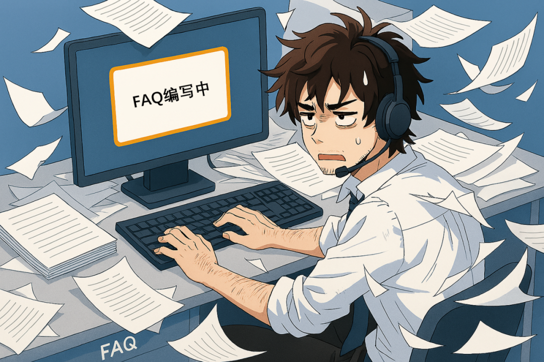 过去客服需要手动编写FAQ