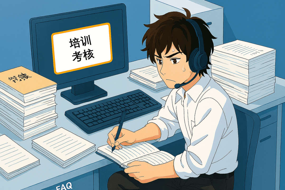 过去座席为应对客户问题，需要完成大量培训